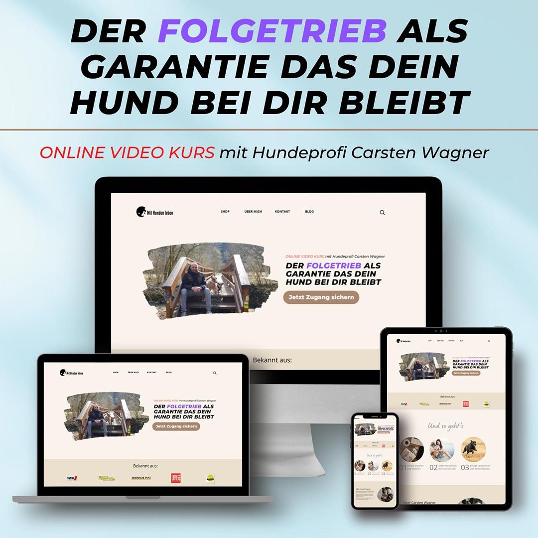 Der Folgetrieb als Garantie dafür, dass dein Hund bei dir bleibt - Mit Hunden leben